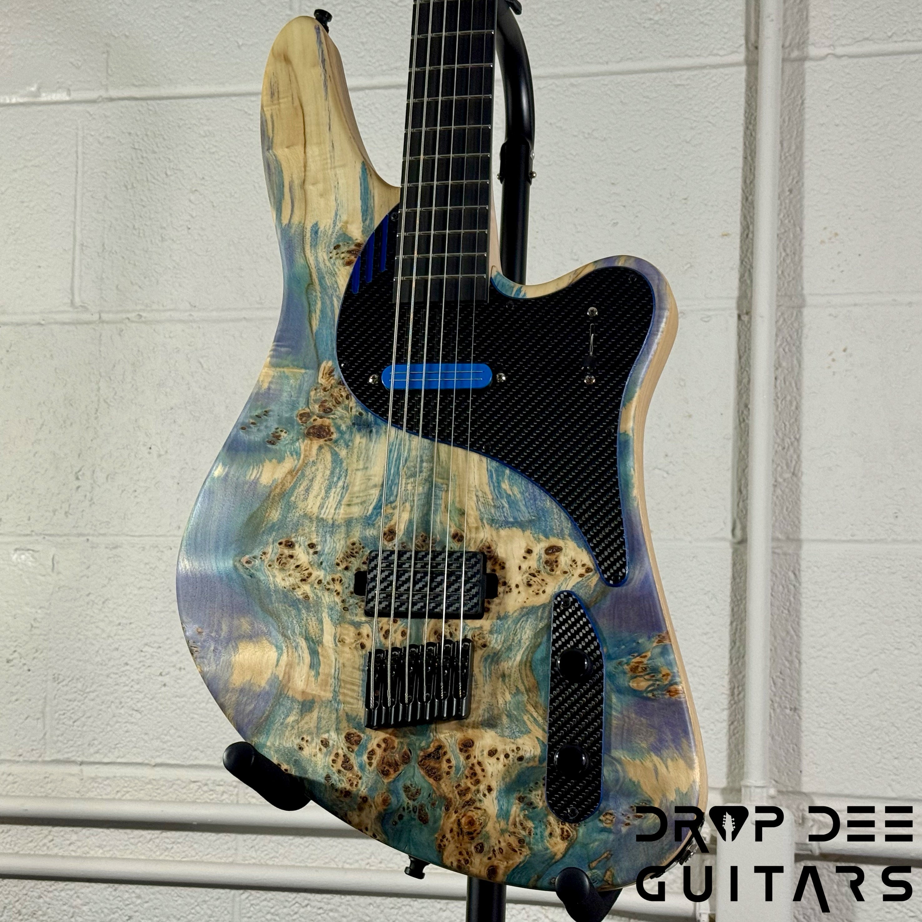 GV Guitars Vincent Baritone Electric Guitar w/ Case - Natural