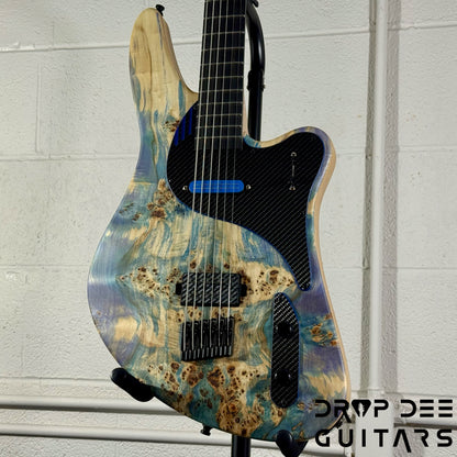GV Guitars Vincent Baritone Electric Guitar w/ Case - Natural