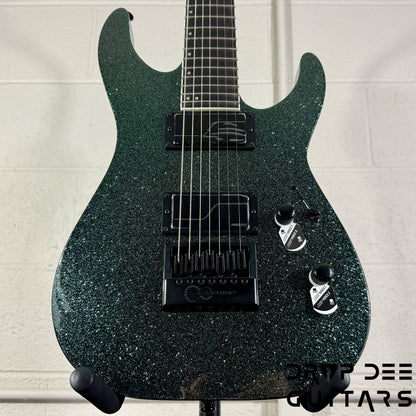 ESP LTD M-1007 Baritone Evertune 7-String Electric Guitar w/ Bag - Granite Sparkle