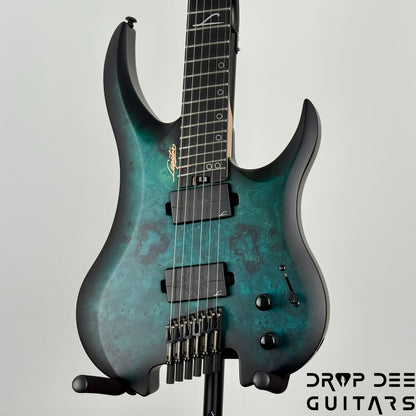 Legator Ghost G6FSS Multiscale Headless Electric Guitar w/ Bag - Dark Sapphire