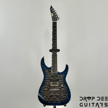 ESP USA M-I NTB NT Electric Guitar w/ Case - Blue Moon