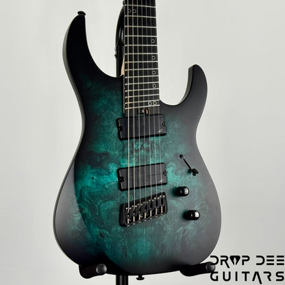 Legator Ninja N7FSS 7-String Multiscale Electric Guitar w/ Bag - Dark Sapphire