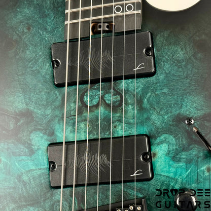 Legator Ninja N7FSS 7-String Multiscale Electric Guitar w/ Bag - Dark Sapphire