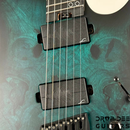 Legator Ninja N6FSS Multiscale Electric Guitar w/ Bag - Dark Sapphire