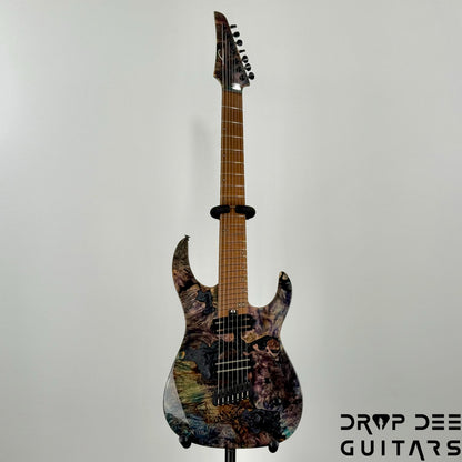 Legator Ninja X7F Multiscale 7-String Electric Guitar w/ Bag - Coral