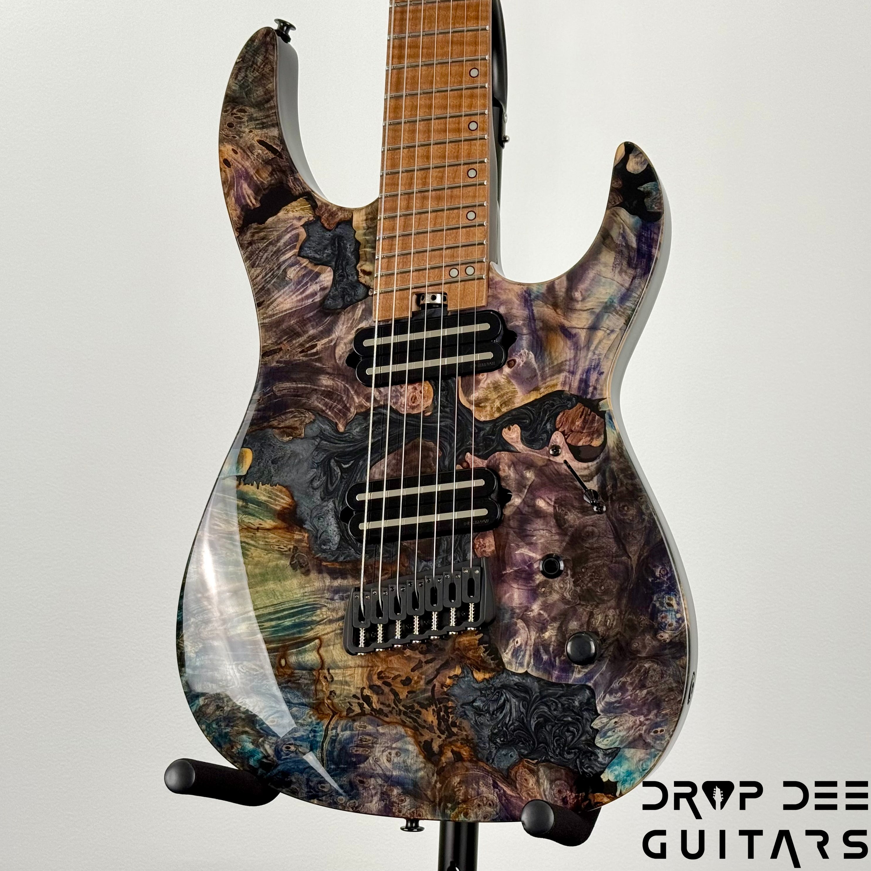 Legator Ninja X7F Multiscale 7-String Electric Guitar w/ Bag - Coral