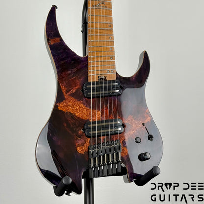 Legator Ghost X7F Multiscale Headless 7-String Electric Guitar w/ Bag - Magma