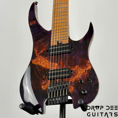 Legator Ghost X7F Multiscale Headless 7-String Electric Guitar w/ Bag - Magma