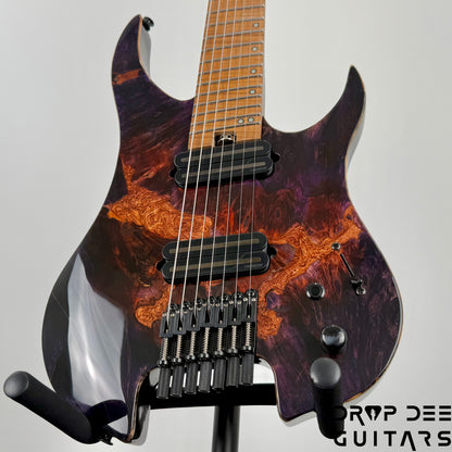 Legator Ghost X7F Multiscale Headless 7-String Electric Guitar w/ Bag - Magma