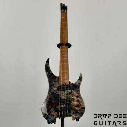 Legator Ghost X7F Multiscale Headless 7-String Electric Guitar w/ Bag - Coral
