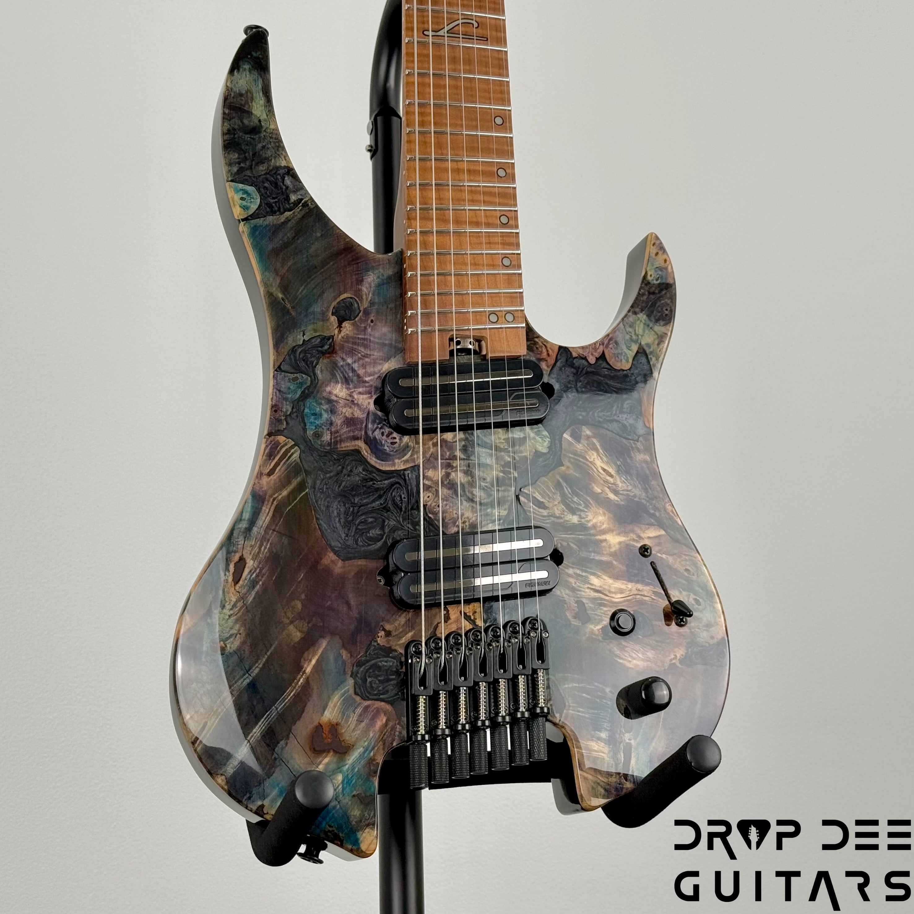 Legator Ghost X7F Multiscale Headless 7-String Electric Guitar w/ Bag - Coral