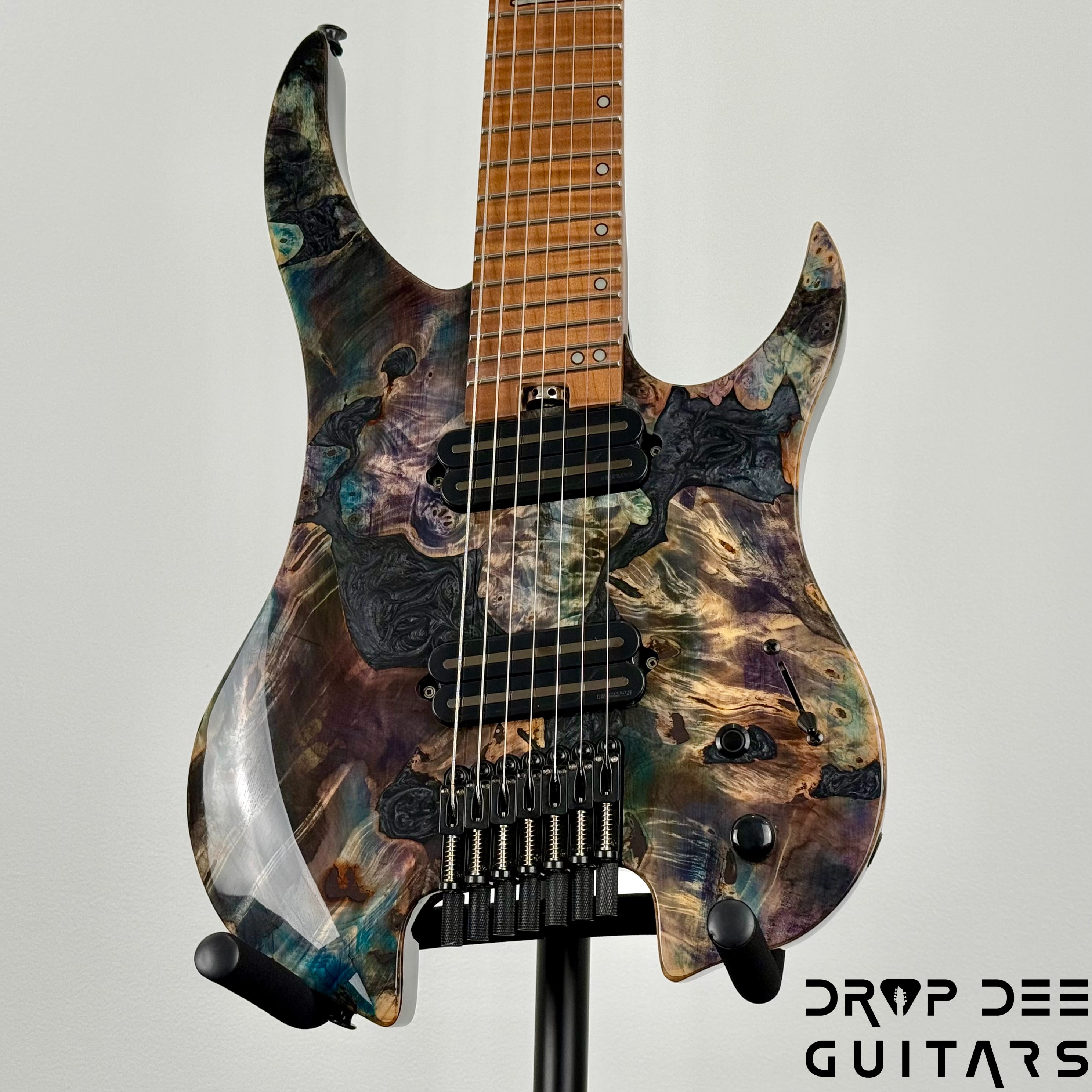 Legator Ghost X7F Multiscale Headless 7-String Electric Guitar w/ Bag - Coral