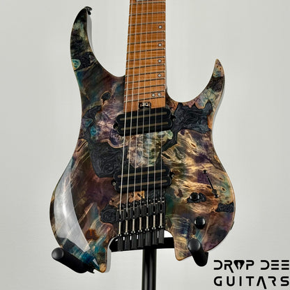 Legator Ghost X7F Multiscale Headless 7-String Electric Guitar w/ Bag - Coral