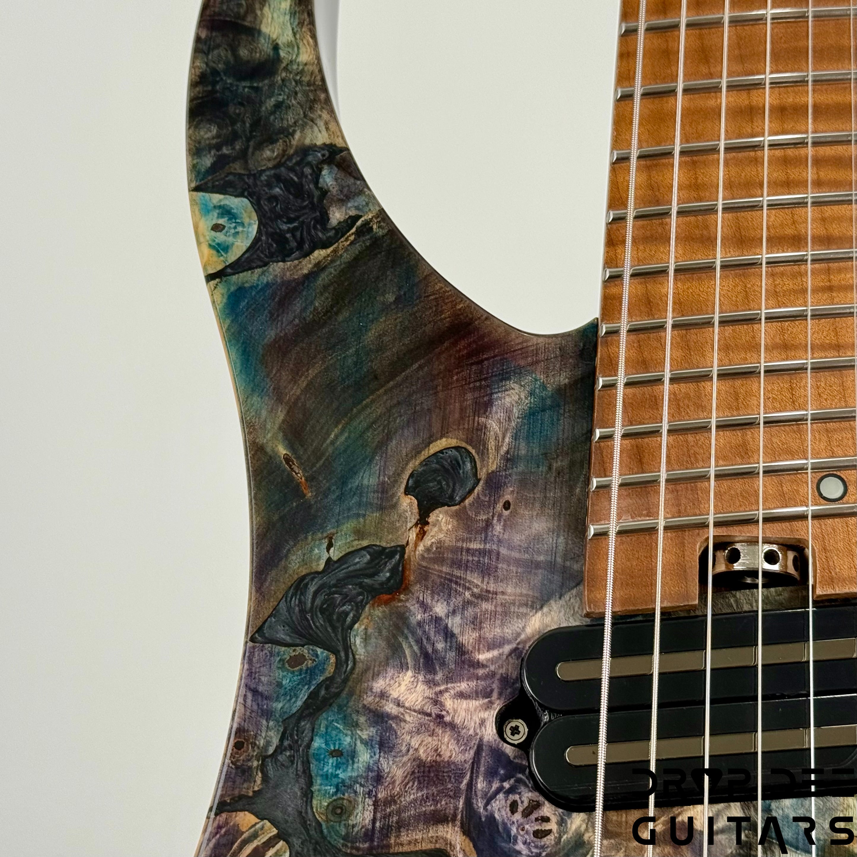 Legator Ghost X7F Multiscale Headless 7-String Electric Guitar w/ Bag - Coral