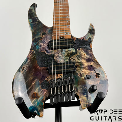 Legator Ghost X7F Multiscale Headless 7-String Electric Guitar w/ Bag - Coral