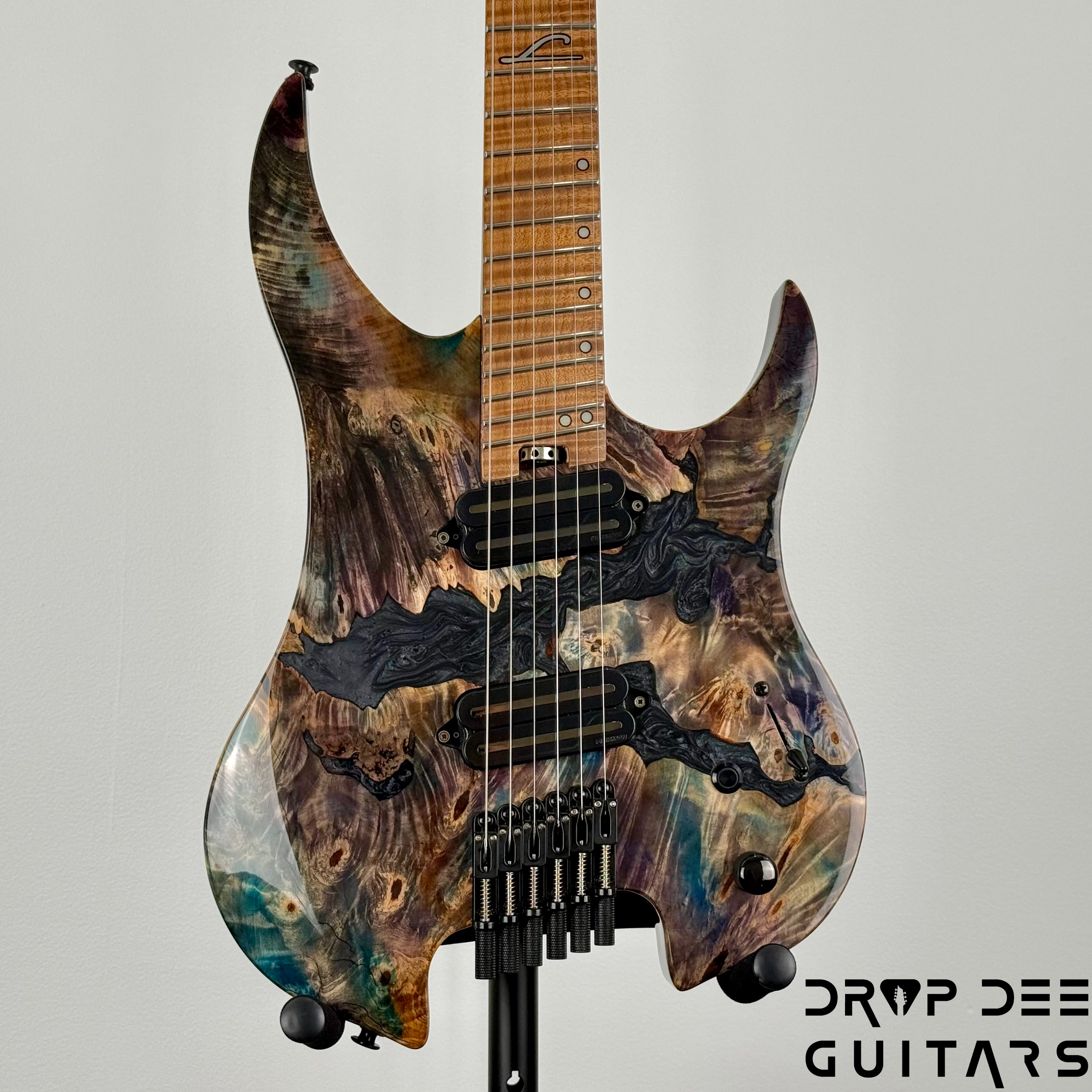 Legator Ghost X6F Multiscale Headless Electric Guitar w/ Bag - Coral
