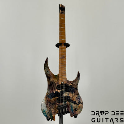 Legator Ghost X6F Multiscale Headless Electric Guitar w/ Bag - Coral
