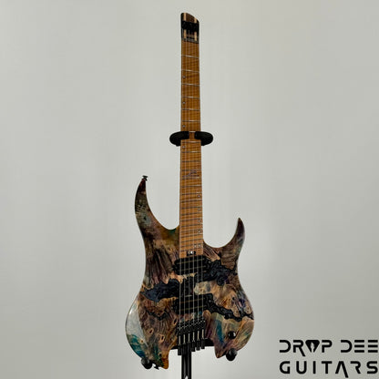 Legator Ghost X6F Multiscale Headless Electric Guitar w/ Bag - Coral