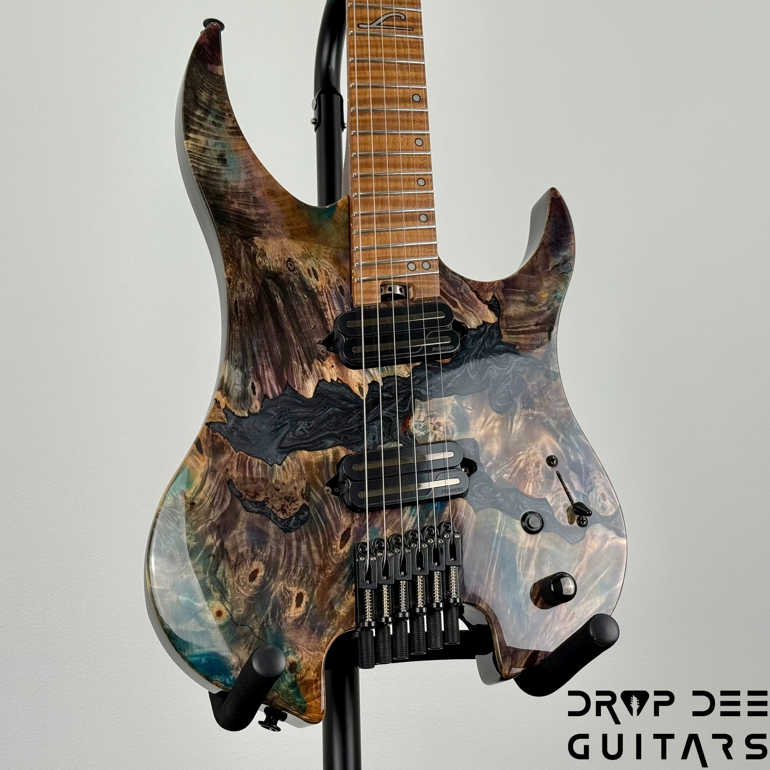 Legator Ghost X6F Multiscale Headless Electric Guitar w/ Bag - Coral