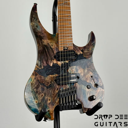 Legator Ghost X6F Multiscale Headless Electric Guitar w/ Bag - Coral