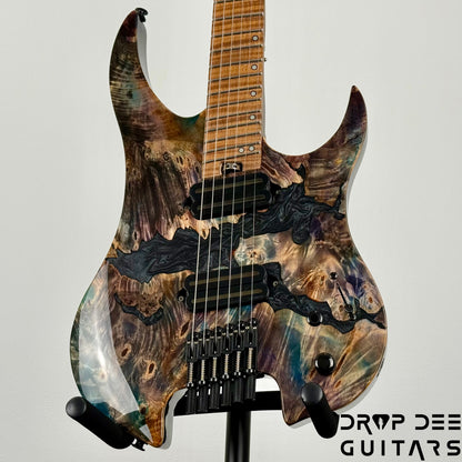 Legator Ghost X6F Multiscale Headless Electric Guitar w/ Bag - Coral