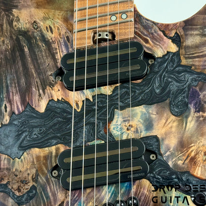 Legator Ghost X6F Multiscale Headless Electric Guitar w/ Bag - Coral
