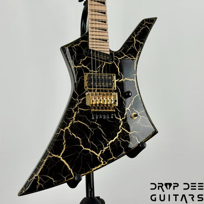 Jackson Pro Plus Series Signature Brandon Ellis Kelly KE27 Electric Guitar w/ Bag - Gold Crackle