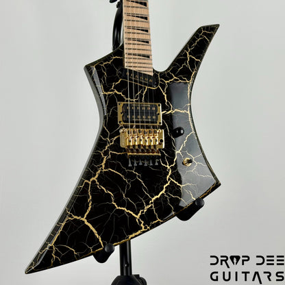 Jackson Pro Plus Series Signature Brandon Ellis Kelly KE27 Electric Guitar w/ Bag - Gold Crackle
