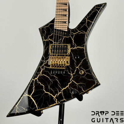 Jackson Pro Plus Series Signature Brandon Ellis Kelly KE27 Electric Guitar w/ Bag - Gold Crackle