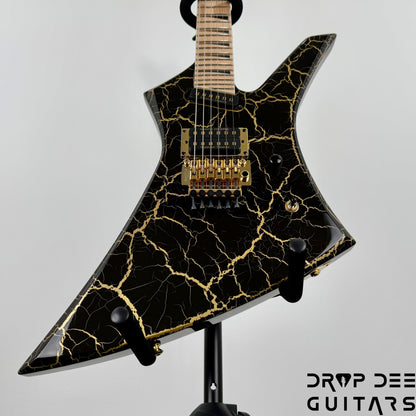 Jackson Pro Plus Series Signature Brandon Ellis Kelly KE27 Electric Guitar w/ Bag - Gold Crackle