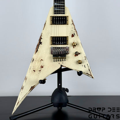 Jackson USA Custom Shop Special Edition Rhoads Electric Guitar w/ Case - Vanilla Shake over 2 Tone Burst