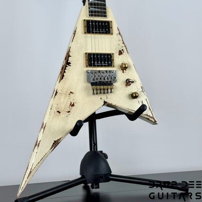 Jackson USA Custom Shop Special Edition Rhoads Electric Guitar w/ Case - Vanilla Shake over 2 Tone Burst