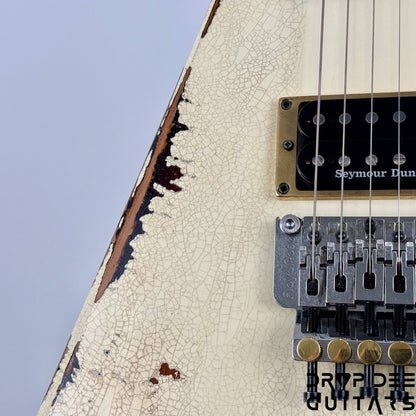 Jackson USA Custom Shop Special Edition Rhoads Electric Guitar w/ Case - Vanilla Shake over 2 Tone Burst