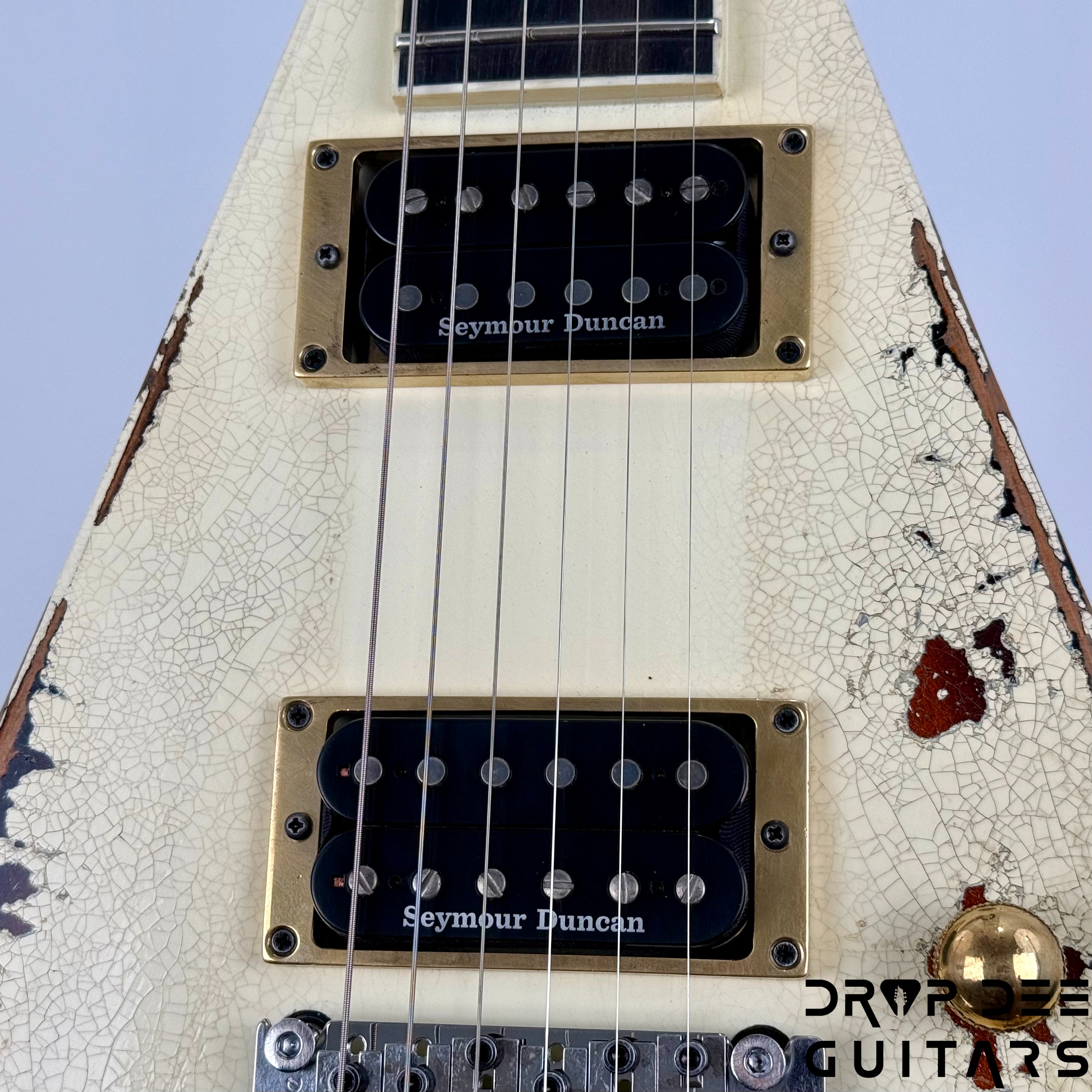 Jackson USA Custom Shop Special Edition Rhoads Electric Guitar w/ Case - Vanilla Shake over 2 Tone Burst