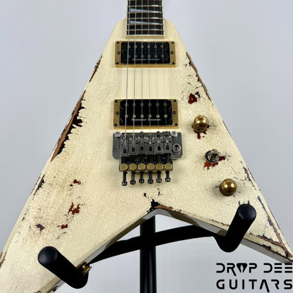 Jackson USA Custom Shop Special Edition Rhoads Electric Guitar w/ Case - Vanilla Shake over 2 Tone Burst