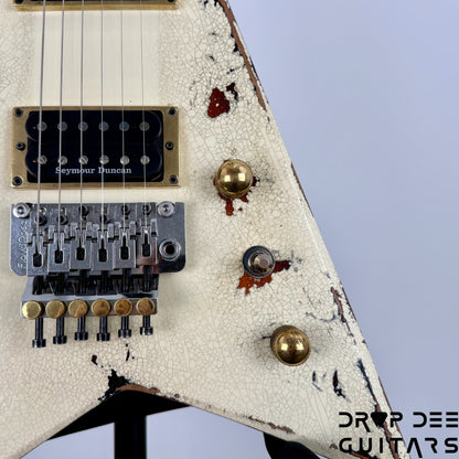 Jackson USA Custom Shop Special Edition Rhoads Electric Guitar w/ Case - Vanilla Shake over 2 Tone Burst
