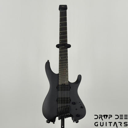 Ibanez Standard QX527B 7-String Headless Electric Guitar w/ Bag - Weathered Black