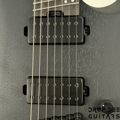 Ibanez Standard QX527B 7-String Headless Electric Guitar w/ Bag - Weathered Black