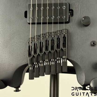 Ibanez Standard QX527B 7-String Headless Electric Guitar w/ Bag - Weathered Black