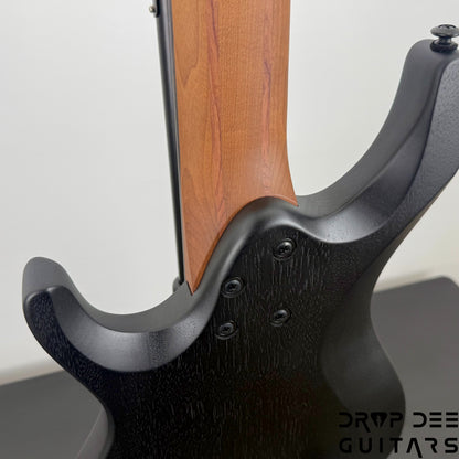Ibanez Standard QX527B 7-String Headless Electric Guitar w/ Bag - Weathered Black