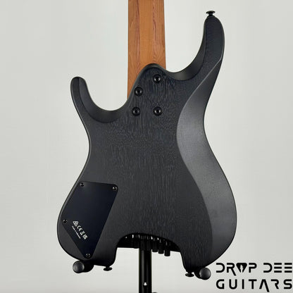 Ibanez Standard QX527B 7-String Headless Electric Guitar w/ Bag - Weathered Black