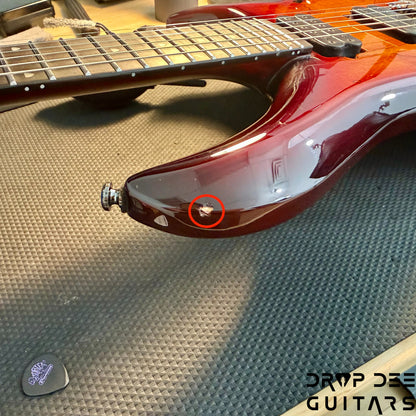 Sterling By Music Man John Petrucci Signature Majesty MAJ200 Electric Guitar w/ Bag - Blood Orange Burst