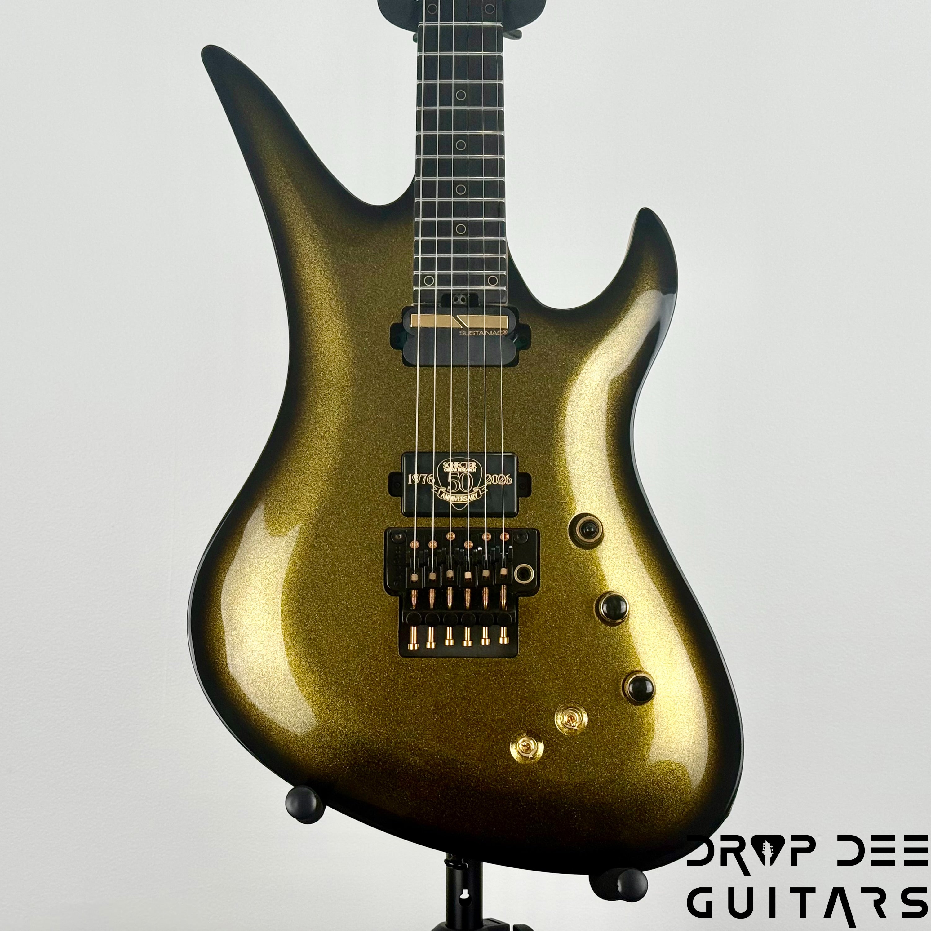Schecter Diamond Series 50th Anniversary Avenger FR-S Electric Guitar - 50th Gold Burst