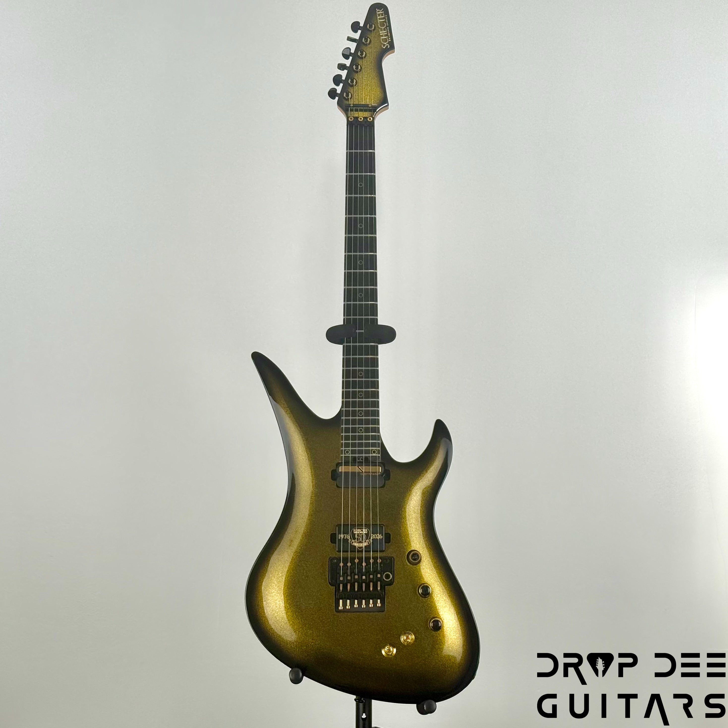 Schecter Diamond Series 50th Anniversary Avenger FR-S Electric Guitar - 50th Gold Burst