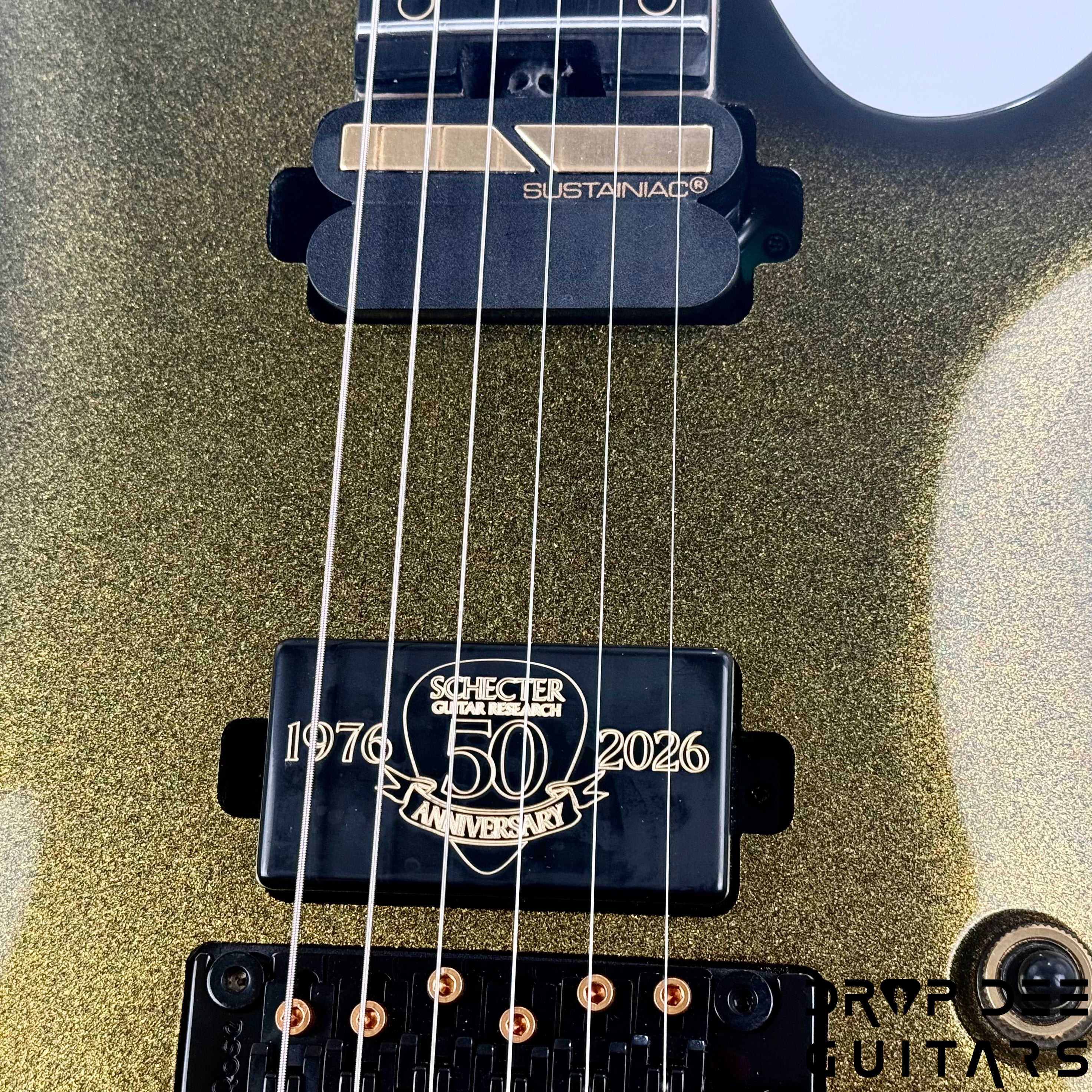 Schecter Diamond Series 50th Anniversary Avenger FR-S Electric Guitar - 50th Gold Burst
