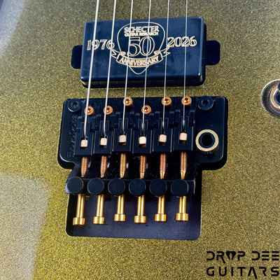 Schecter Diamond Series 50th Anniversary Avenger FR-S Electric Guitar - 50th Gold Burst