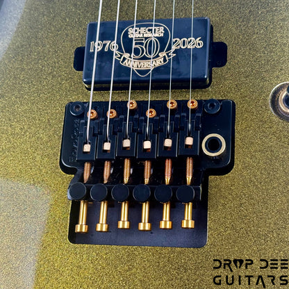 Schecter Diamond Series 50th Anniversary Avenger FR-S Electric Guitar - 50th Gold Burst