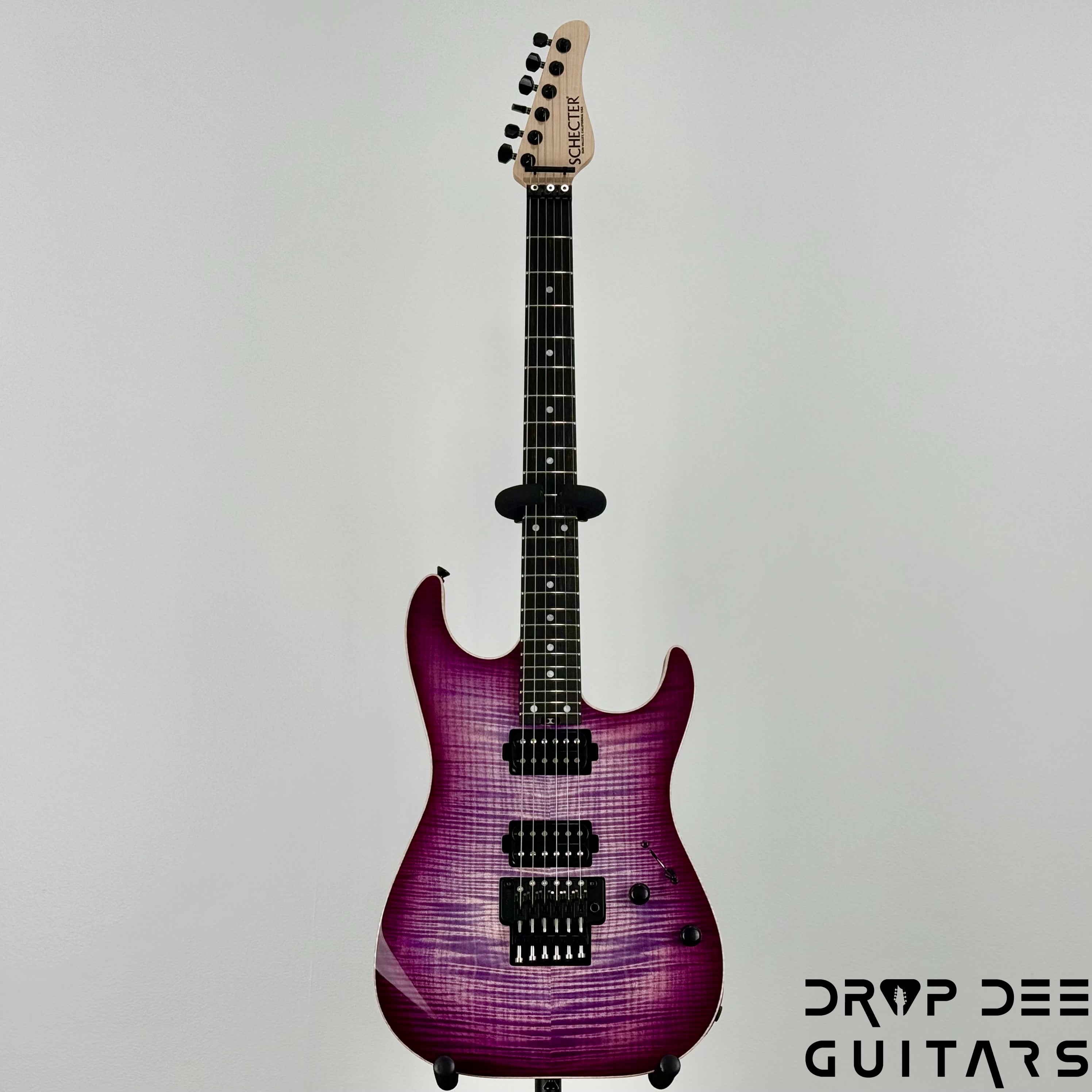 Schecter Custom Shop Sunset Custom-II 24 FR Electric Guitar w/ Case - Purple Burst