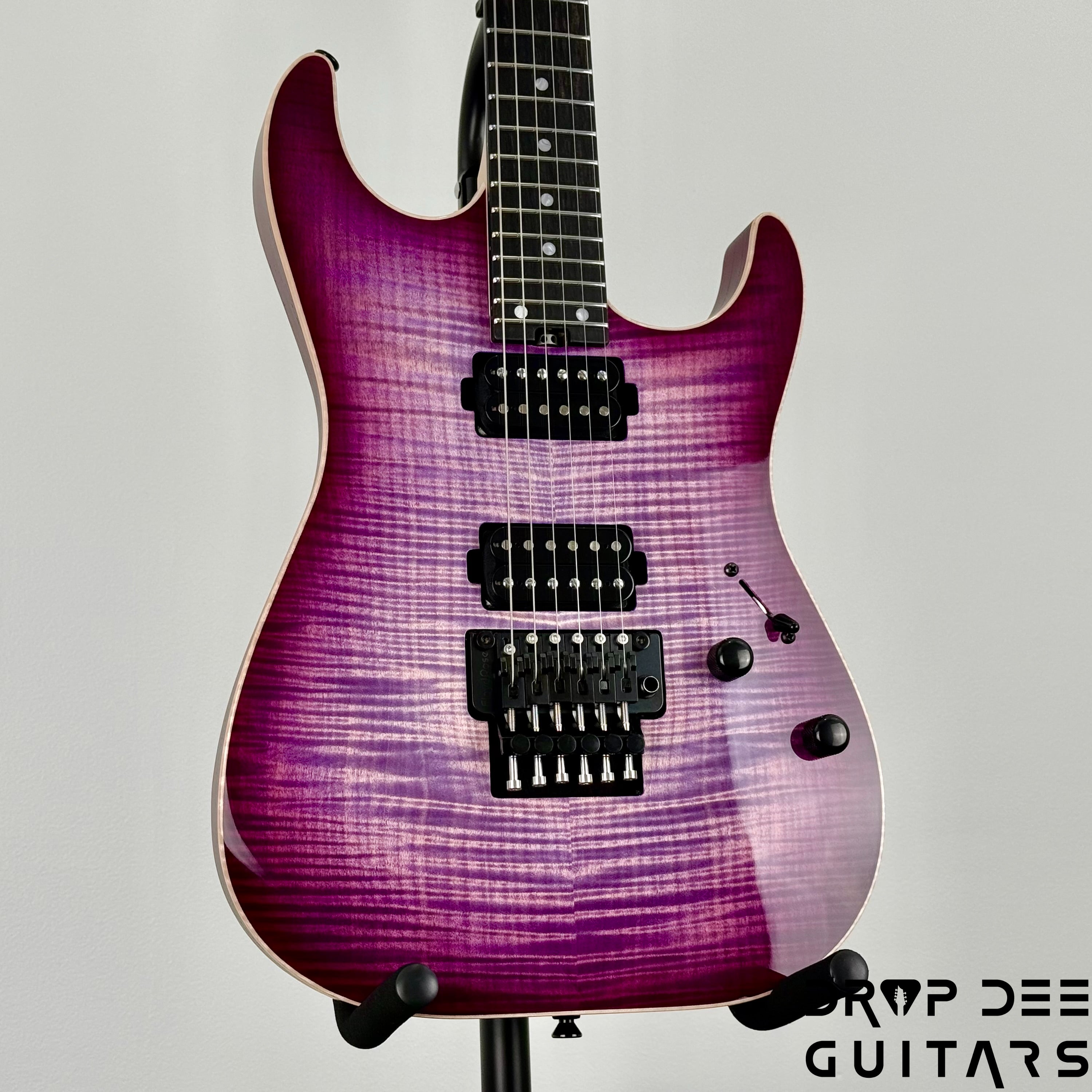 Schecter Custom Shop Sunset Custom-II 24 FR Electric Guitar w/ Case - Purple Burst