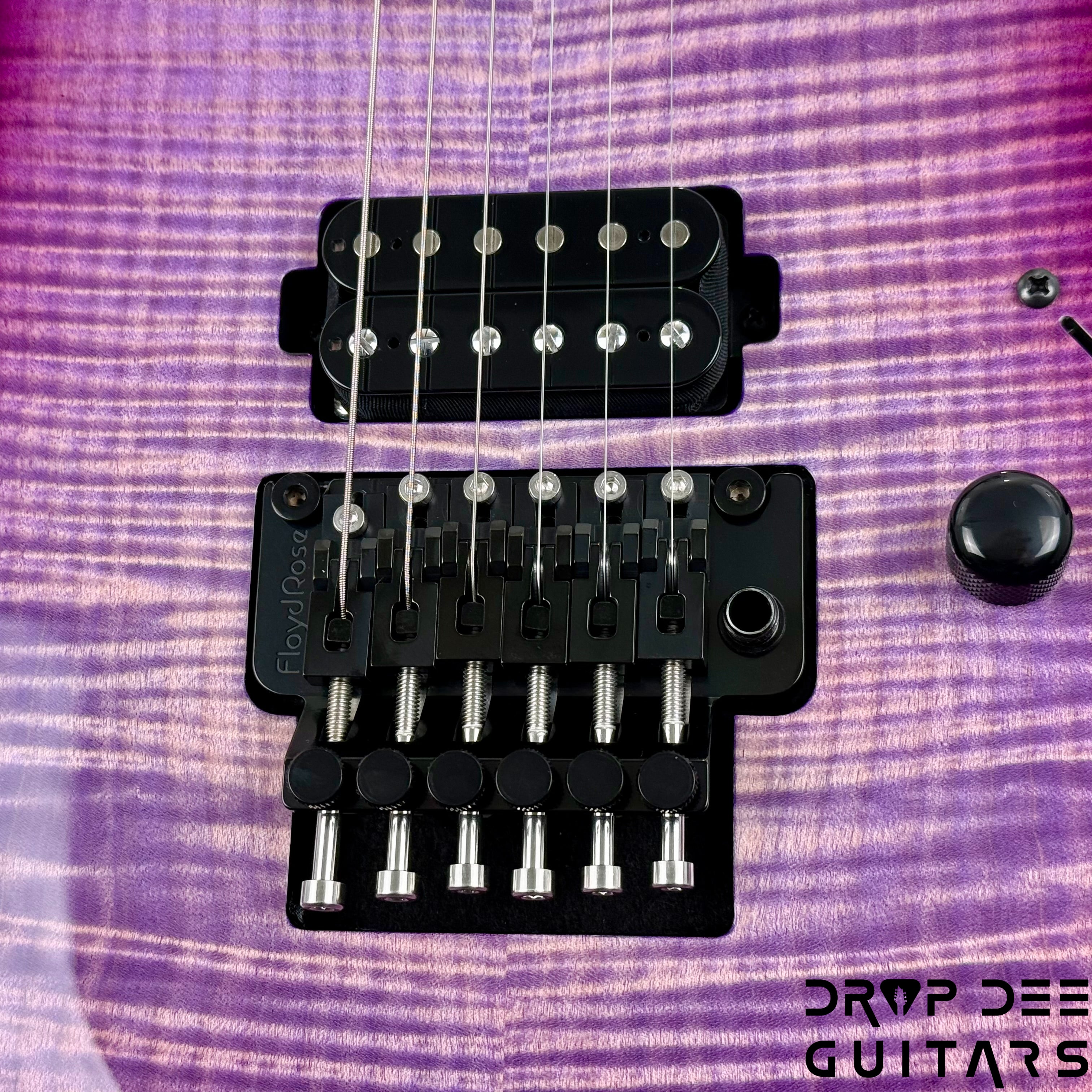 Schecter Custom Shop Sunset Custom-II 24 FR Electric Guitar w/ Case - Purple Burst